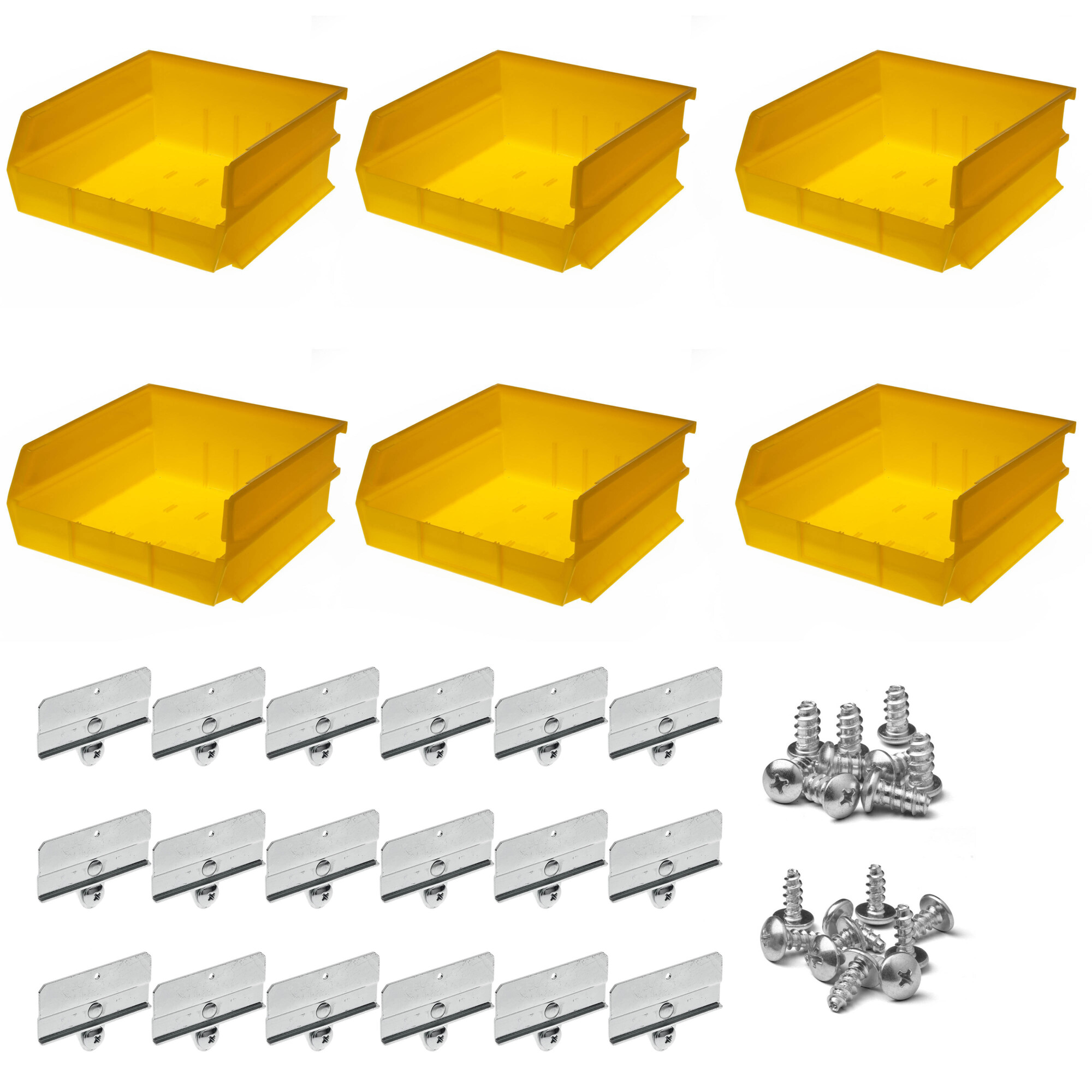 Triton Products Bin Kit, 6-Pk., Yellow, 10-7/8-In.L X 11-In.W X 5-In.H, Model# BK-235